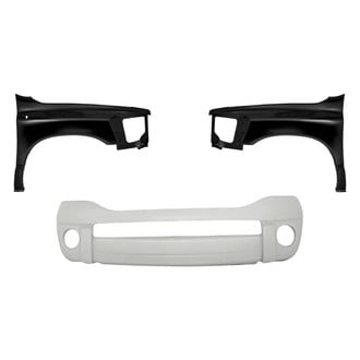 Replacement - 3-Piece (Front Bumper Cover, Driver and Passenger Side Fender)