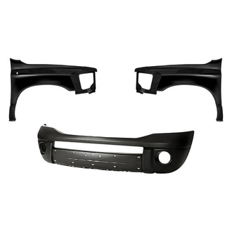 Replacement - 3-Piece (Front Bumper Cover, Driver and Passenger Side Fender) (Standard Line)