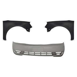 Replacement - 3-Piece (Front Bumper Cover, Driver and Passenger Side Fender) (Standard Line)