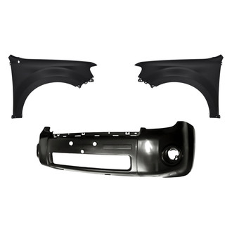Replacement - 3-Piece (Front Bumper Cover, Driver and Passenger Side Fender) (Standard Line)