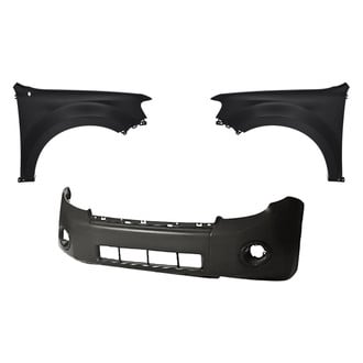 Replacement - 3-Piece (Front Bumper Cover, Driver and Passenger Side Fender) (Standard Line)