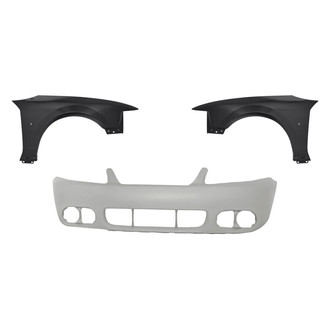 Replacement - 3-Piece (Front Bumper Cover, Driver and Passenger Side Fender) (Standard Line)