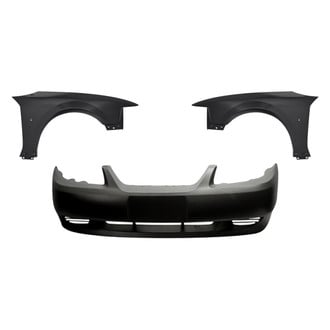 Replacement - 3-Piece (Front Bumper Cover, Driver and Passenger Side Fender) (Standard Line)