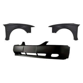 Replacement - 3-Piece (Front Bumper Cover, Driver and Passenger Side Fender) (Standard Line)