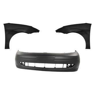 Replacement - 3-Piece (Front Bumper Cover, Driver and Passenger Side Fender) (Standard Line)