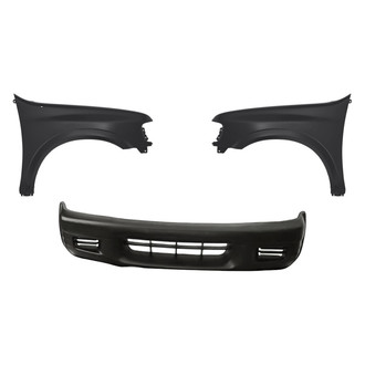 Replacement - 3-Piece (Front Bumper Cover, Driver and Passenger Side Fender) (Standard Line)