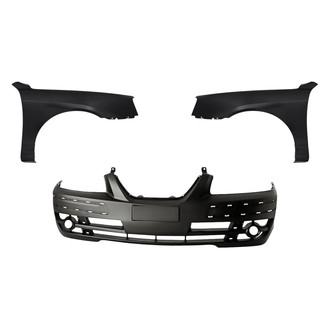 Replacement - 3-Piece (Front Bumper Cover, Driver and Passenger Side Fender) (Standard Line)