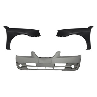 Replacement - 3-Piece (Front Bumper Cover, Driver and Passenger Side Fender) (Standard Line)