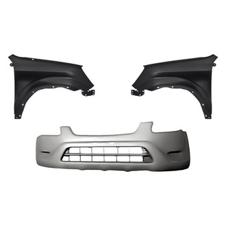 Replacement - 3-Piece (Front Bumper Cover, Driver and Passenger Side Fender) (Standard Line)