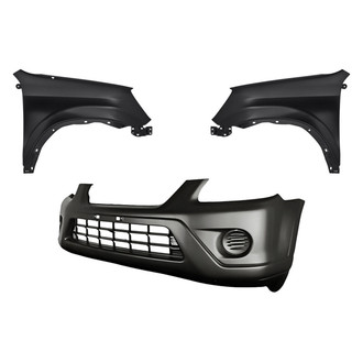 Replacement - 3-Piece (Front Bumper Cover, Driver and Passenger Side Fender) (Standard Line)