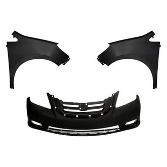 Replacement - 3-Piece (Front Bumper Cover, Driver and Passenger Side Fender) (Standard Line)