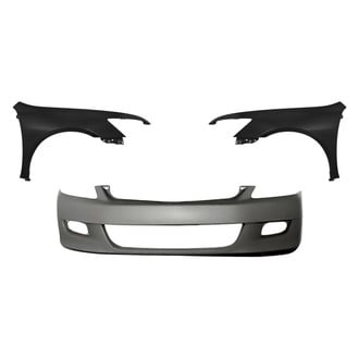 Replacement - 3-Piece (Front Bumper Cover, Driver and Passenger Side Fender) (Standard Line)