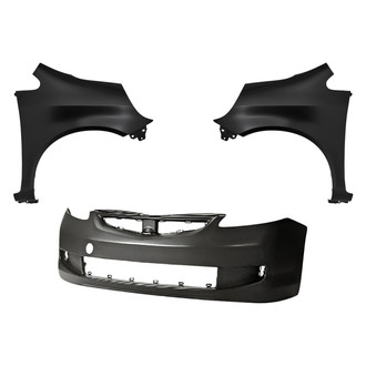 Replacement - 3-Piece (Front Bumper Cover, Driver and Passenger Side Fender) (Standard Line)