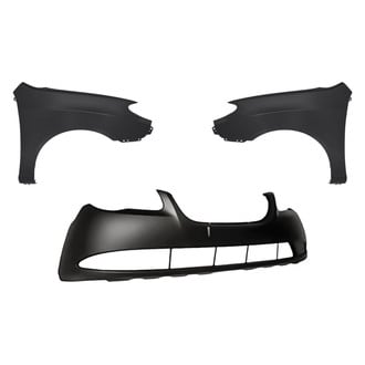 Replacement - 3-Piece (Front Bumper Cover, Driver and Passenger Side Fender) (Standard Line)