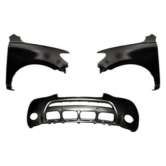 Replacement - 3-Piece (Front Bumper Cover, Driver and Passenger Side Fender) (Standard Line)