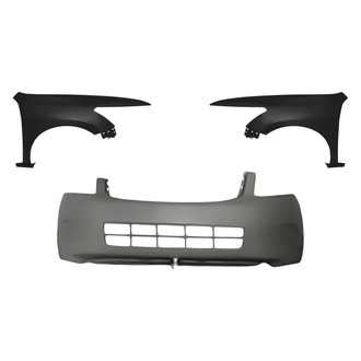 Replacement - 3-Piece (Front Bumper Cover, Driver and Passenger Side Fender) (Standard Line)