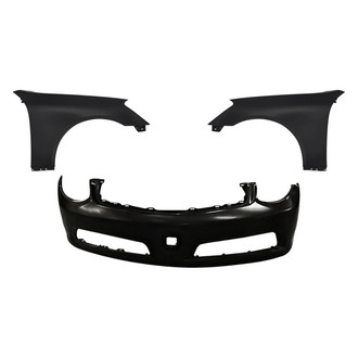 Replacement - 3-Piece (Front Bumper Cover, Driver and Passenger Side Fender) (Standard Line)