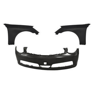 Replacement - 3-Piece (Front Bumper Cover, Driver and Passenger Side Fender) (Standard Line)