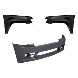Replacement - 3-Piece (Front Bumper Cover, Driver and Passenger Side Fender) (Standard Line)