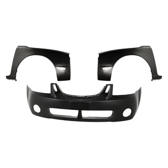 Replacement - 3-Piece (Front Bumper Cover, Driver and Passenger Side Fender) (Standard Line)