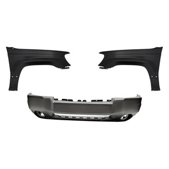 Replacement - 3-Piece (Front Bumper Cover, Driver and Passenger Side Fender) (Standard Line)