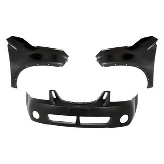 Replacement - 3-Piece (Front Bumper Cover, Driver and Passenger Side Fender) (Standard Line)