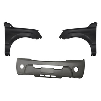 Replacement - 3-Piece (Front Bumper Cover, Driver and Passenger Side Fender) (Standard Line)