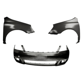 Replacement - 3-Piece (Front Bumper Cover, Driver and Passenger Side Fender) (Standard Line)