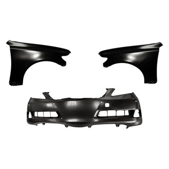 Replacement - 3-Piece (Front Bumper Cover, Driver and Passenger Side Fender) (Standard Line)