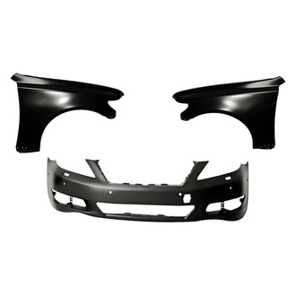 Replacement - 3-Piece (Front Bumper Cover, Driver and Passenger Side Fender) (Standard Line)