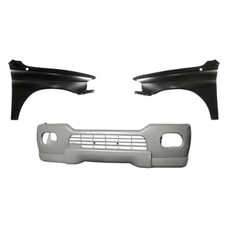 Replacement - 3-Piece (Front Bumper Cover, Driver and Passenger Side Fender) (Standard Line)