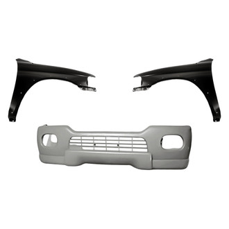 Replacement - 3-Piece (Front Bumper Cover, Driver and Passenger Side Fender) (Standard Line)