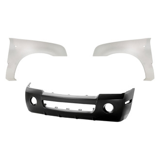 Replacement - 3-Piece (Front Bumper Cover, Driver and Passenger Side Fender) (Standard Line)