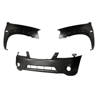 Replacement - 3-Piece (Front Bumper Cover, Driver and Passenger Side Fender) (Standard Line)