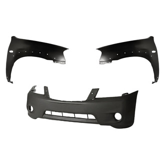Replacement - 3-Piece (Front Bumper Cover, Driver and Passenger Side Fender) (Standard Line)