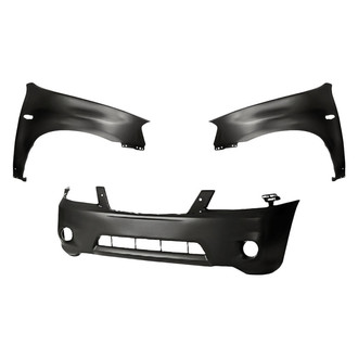 Replacement - 3-Piece (Front Bumper Cover, Driver and Passenger Side Fender) (Standard Line)