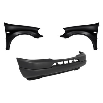 Replacement - 3-Piece (Front Bumper Cover, Driver and Passenger Side Fender) (Standard Line)