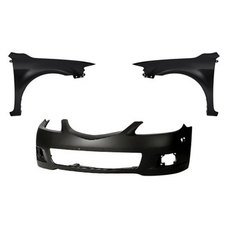Replacement BNDL-244724 - 3-Piece (Front Bumper Cover, Driver and Passenger Side Fender) (Standard Line)