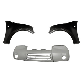 Replacement - 3-Piece (Front Bumper Cover, Driver and Passenger Side Fender) (Standard Line)