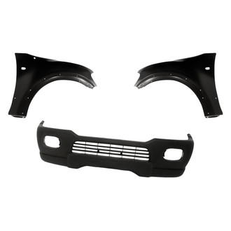 Replacement - 3-Piece (Front Bumper Cover, Driver and Passenger Side Fender) (Standard Line)