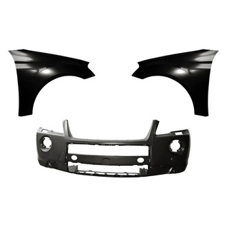 Replacement - 3-Piece (Front Bumper Cover, Driver and Passenger Side Fender) (Standard Line)