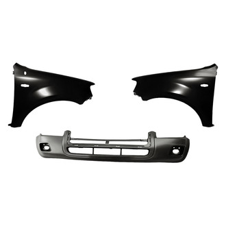 Replacement - 3-Piece (Front Bumper Cover, Driver and Passenger Side Fender) (Standard Line)