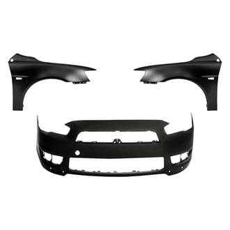 Replacement - 3-Piece (Front Bumper Cover, Driver and Passenger Side Fender)