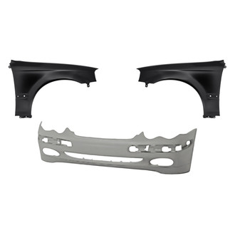 Replacement - 3-Piece (Front Bumper Cover, Driver and Passenger Side Fender)