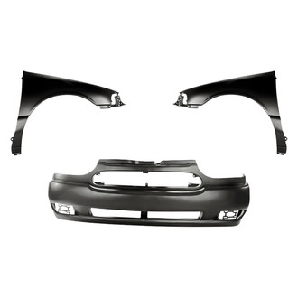 Replacement - 3-Piece (Front Bumper Cover, Driver and Passenger Side Fender)