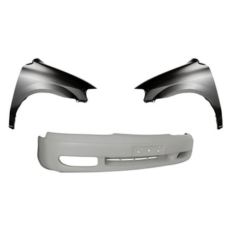 Replacement - 3-Piece (Front Bumper Cover, Driver and Passenger Side Fender) (Standard Line)