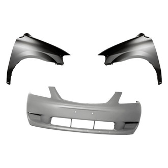 Replacement - 3-Piece (Front Bumper Cover, Driver and Passenger Side Fender) (Standard Line)