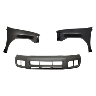 Replacement - 3-Piece (Front Bumper Cover, Driver and Passenger Side Fender)