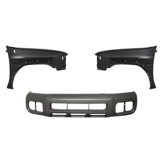 Replacement - 3-Piece (Front Bumper Cover, Driver and Passenger Side Fender)