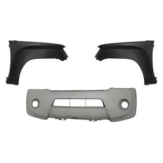 Replacement - 3-Piece (Front Bumper Cover, Driver and Passenger Side Fender) (Standard Line)